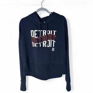 Campus Lifestyle Detroit Tigers Cropped Hoodie Women's Size Large Oversized